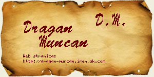 Dragan Munćan vizit kartica